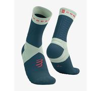 Compressport Ultra Trail Socks dark blue light green - T2