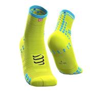 COMPRESSPORT Unisex Pro Racing V3.0 High Running Socks, Fluo Yellow, 46-48 EU