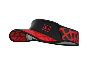 COMPRESSPORT Unisex Spiderweb Ultralight Visor Visera para correr, rouge/noir, One Size UK