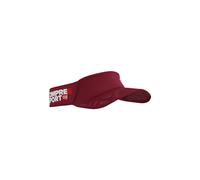 COMPRESSPORT - Visor Spiderweb Ultralight Cap - Anti-UV Sun Protection - Lightweight - Wicking and Quick Drying of Sweat - One Size. Red/White
