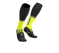 Compressport Winter Run Full Socks | UK S in Black/Safe Yellow