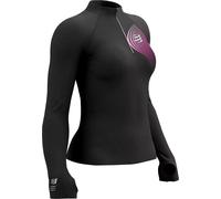 Compressport Winter Trail Postural Half Zip Long Sleeve Womens Running Top Grey