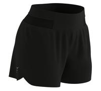 Compressport Women's Performance Overshort - Lightweight Black Running Shorts