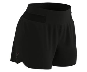 Compressport Women's Performance Overshort - Lightweight Black Running Shorts