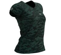 Compressport Women's Training T-Shirt SS XS Green - Breathable, lightweight comfort for running and workouts