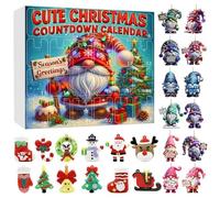 Compte À Rebours De Noël - Calendrier De L' 24 Jours, Figurines Décoratives | Activité Quotidienne Pour Et Ados, Fête Familiale À La Maison, Décoration De Vacances, Noël Pour Toute