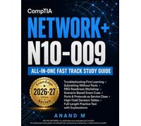 CompTIA Network+ N10-009 All-in-One Fast Track Study Guide: Scenario-Based Exam Prep with Troubleshooting, Subnetting, PBQ Readiness, Wireless, VLANs, Routing, Security, and Practice Questions