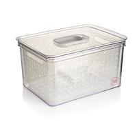 Comptoir de famille 6.3L Fridge Container - Stackable & Nestable Refrigerator Containers - Freezer Safe, BPA Free