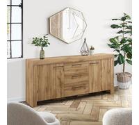 Compton Oak Effect 200cm Extra Large Sideboard - 2 Doors