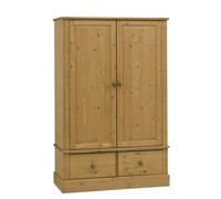 Compton Pine 2 Drawer Double Wardrobe (H)1850mm (W)1195mm (D)550mm