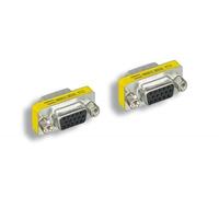 CompuCablePlusUSA D-Sub Serial Mini Gender Changer Coupler Adapter (Mini Gender Changer, 6 PCS/Pack) (Female to Female, High Density DB15)