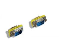 CompuCablePlusUSA D-Sub Serial Mini Gender Changer Coupler Adapter (Mini Gender Changer, 6 PCS/Pack) (Male to Male, DB9)