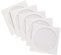 Compucessory CD Sleeve Envelopes Paper with Window W126xH126mm White Ref 442439 [Pack of 50]