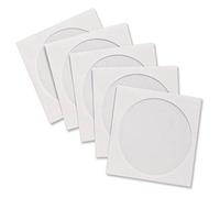 Compucessory CD Sleeve Envelopes Paper with Window W126xH126mm White - Ref CCS26500 [Pack 100]