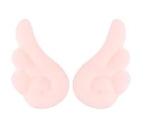 COMPUKAS 1 Pair Pink Angel Wing Hairpins Made of Soft Polyester, Stylish and Practical Hair Decoration and Female Friends, Party Hair Accessory