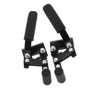 COMPUKAS 1 Pair Wheelchair Brake Handles Replacement with Screw Mount, Metal Side Mount Wheel Locks for Rolling and Transport Chairs, Wheelchair Repair Kit with Dual Parking Brakes