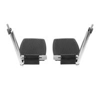 COMPUKAS 1 Pair Wheelchair Foot Pedal Ergonomic Design Lightweight Metal Abs Sturdy Stable Footrest for Wheelchair Users and People with Lower Limb Movement Disorders