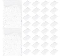 COMPUKAS 100pcs Holographic Plastic Card Sleeves with Star Corners, Tear-Resistant Pp Material, Crystal Iridescent Finish for Baseball and Football Cards, Suitable for Diaries and Photo