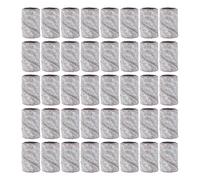 COMPUKAS 100Pcs White 180# Nail Sanding Sleeves Nail Drill Bands Gel Polish Remover Grinding Polisher for Professional Manicure and Pedicure Care Tools