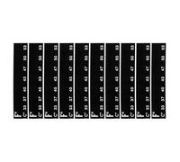 COMPUKAS 10pcs Adhesive Liquid Crystal Strips for Accurate Temperature Control, Pet Material Stick-on Temperature Gauge for Fish Tank and Bread Fermentation Tanks, for Home Brewing