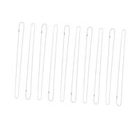 COMPUKAS 10Pcs Dog Tag Chain Necklace Set Sturdy Alloy PET Chain Ball Links for Dogs Replacement PET Supplies for Identification Tags