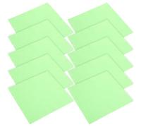 COMPUKAS 10Pcs Green Double-Sided Microfiber Cleaning Cloths for Musical Instruments Instrument Polishing Cloth for Guitar Violin Piano and Bass Care Wipes for String and Keyboard