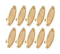 COMPUKAS 10Pcs Metal Music Box Winding Keys Replacement Windup Key for DIY Crafts Jewelry and Antique Clock Repair Standard Gold Tone Bar