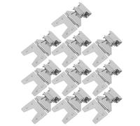 COMPUKAS 10pcs Sign Clips for Retail Display Metal Food Label Clips 2.5x1.5x1.2inch Easy Adjustment Universal Compatibility Swivel Design for Retail Environment Food Basket Wire Rack