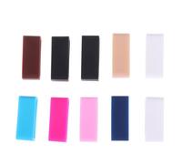 COMPUKAS 10pcs Silicone Watch Band Strap Loops Replacement for Wristwatches, Wear Resistant and Sturdy with Retaining Rings, for Replacing Old Or Worn Straps Random Color