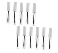 COMPUKAS 11pcs Mascara Tubes Empty White Pink Plastic DIY Mascara Container for Volume Makeup