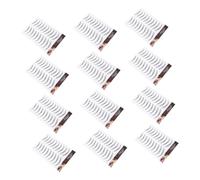 COMPUKAS 12 Sheets Fake Eyebrow Stickers Natural-look Temporary Makeup Brow Shaper for Sparse Light Brows Easy Application Artificial Eyebrows