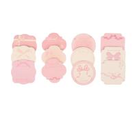 COMPUKAS 12pcs Adhesive Notepads Pink Butterfly Bowknot Memo Pads Tearable Paper Note Taking Memo Pads for Students Daily Reminders School Stationery Supplies
