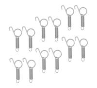 COMPUKAS 12Pcs Multi-function Spring Hooks for Pet Cages Sturdy Rabbit and Birdhouse Door Latch Clips with Rounded Corners Lightweight Cage Fixing Hooks for Outdoor and Indoor Use