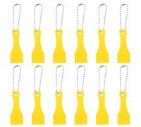 COMPUKAS 12pcs Portable Lottery Ticket Scratcher Keychain Set with Plastic Scrapers, Scratch off Tool for Ticket Cards, Random Colors, Suitable for Lottery Players and Use Random Color