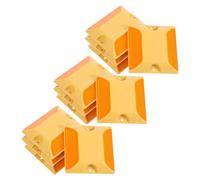 COMPUKAS 12pcs Yellow Reflective Driveway Markers Made of Sturdy Abs Material for Easy Installation and Multipurpose Use on Roads and Driveways in Highways and Urban Settings