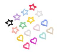 COMPUKAS 150pcs Resin Heart Nail Charms Resin Nail Studs Manicure Craft Supplies 3d Charms Cute Gems DIY Manicure Gems Kawaii Heart Jewels 3d Studs