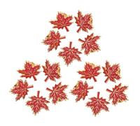 COMPUKAS 15PCS Maple Leaf Lapel Pins Metal Brooches Lightweight Fall Leaves Jewelry for Women Men Thanksgiving Canada Day Accessories Metal Badge Pins