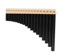 COMPUKAS 16-note Pan Flute Beginner Kit in Brown for Chinese Music Practice and School Performance, Portable Traditional Wind Instrument for Learning and Professional Use
