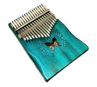 COMPUKAS 17 Keys Lightweight and Easy to Learn Mini Thumb Piano Portable Small Musical Instrument with 17 Tone Engraved Scale for Party and School Use