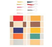 COMPUKAS 2 Packs of Stylish Paper Bookmarks with Tassel Pendants, Easy to Paint and Write, Creative DIY Book Marks for Graffiti and Reading Random Color