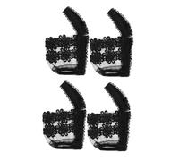 COMPUKAS 2 Pairs Adjustable Anti-slip High Heel Shoe Straps Elastic Lace Look Design for Women Heels Prevents Slipping and Falling Comfortable Fit for Various Black