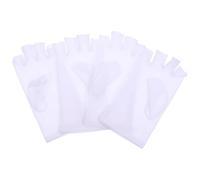 COMPUKAS 2 Pairs Anti UV Spandex Half Finger Gloves for Cycling Outdoor Use