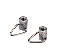 COMPUKAS 2 PCS Banjo Strap Locks Metal Strap Button for Banjo Guitar for Acoustic Guitar and Bass