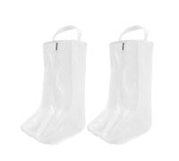 COMPUKAS 2 Pcs PVC Boots Shoe Travel Bags for Storage and Dust Protection, Easy to Clean, Versatile Use, Suitable for Short and Tall Boots, for Travel and Shoe Organisation