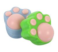 COMPUKAS 2 Sets Rotating Edible Catnip Ball for Indoor Cats Self Amusing Lickable Dental Chew Balls Natural Catnip Inside Soft Portable Cat Play for Oral
