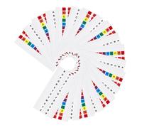 COMPUKAS 20 Sets Alphabet Index Tabs Sticky Page Markers Colorful and White Self-Adhesive Letters for Books Notes Files Alphabetical Sorting Labels