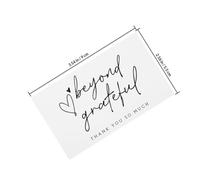 COMPUKAS 200pcs White Thank You Cards with Envelopes Smooth Writable Paper Cards for Holiday Appreciation Anniversary and Small Business Notes Simple and Elegant Design for Message