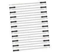 COMPUKAS 20Pcs Black Ink Metal Ballpoint Pen Refills for Cross Pens Fine Point Smooth Writing Refill