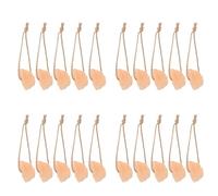 COMPUKAS 20pcs Natural Mineral Salt Lick Blocks for Hanging Rope Essential Nutrition for Small Pets Hamsters Rabbits Alpacas Goats Deer Crystal Salt Chew for Livestock and Cage Use