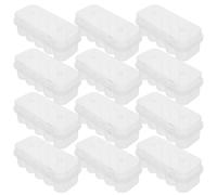COMPUKAS 20pcs Plastic Vial Storage Case for 5ml Sample Bottles with Lid Organiser for Medication and Peptide Storage and Emergency Scenarios